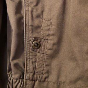 Brown spring jacket.